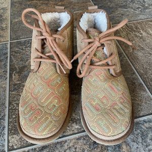 Ugg Neumel Rainbow Stitch Boots- Size 4Y